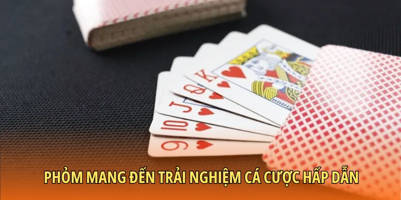 Phỏm mang đến trải nghiệm cá cược hấp dẫn